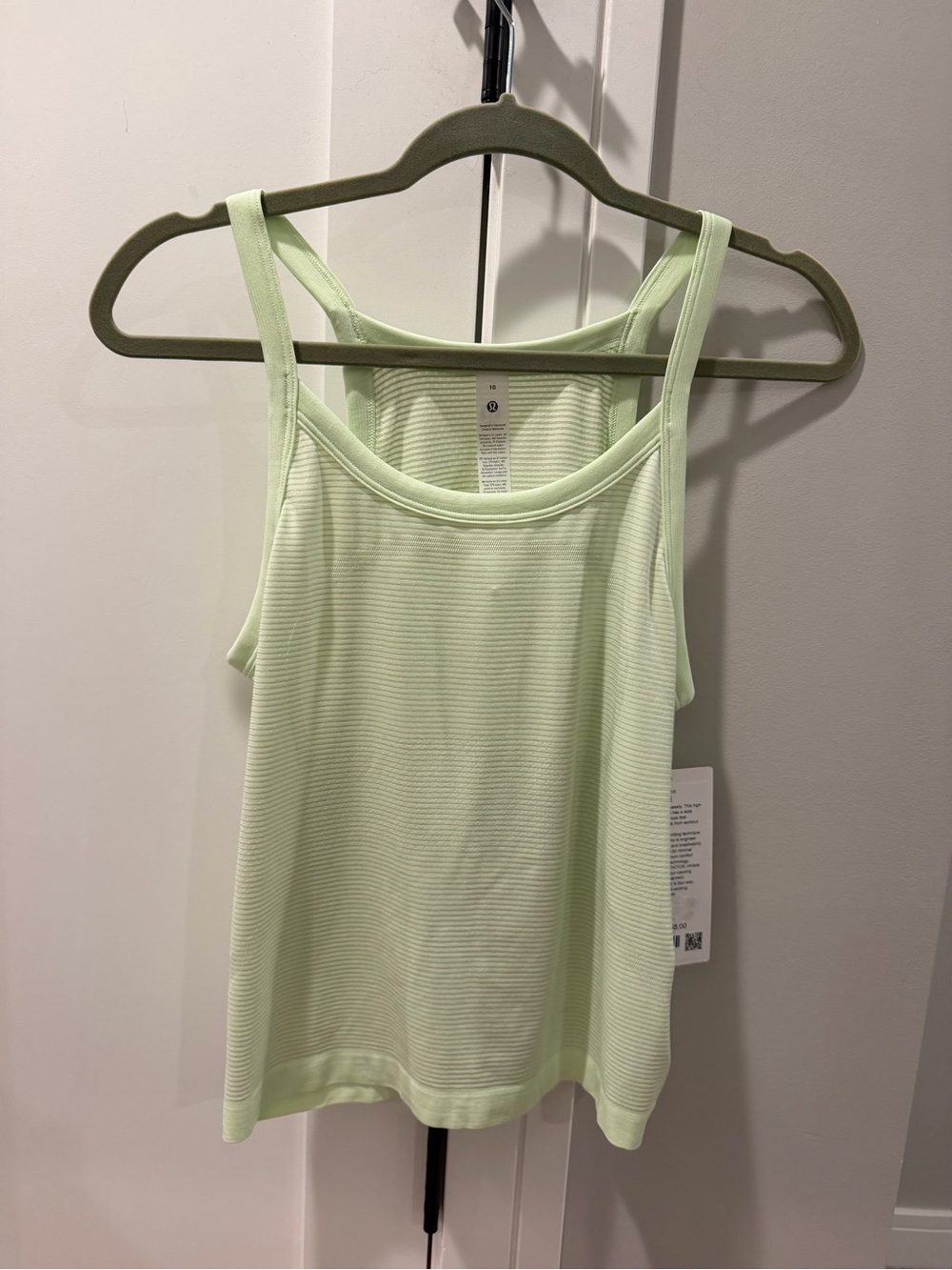 Lululemon NWT Swiftly Cami Matcha Magic Size 10